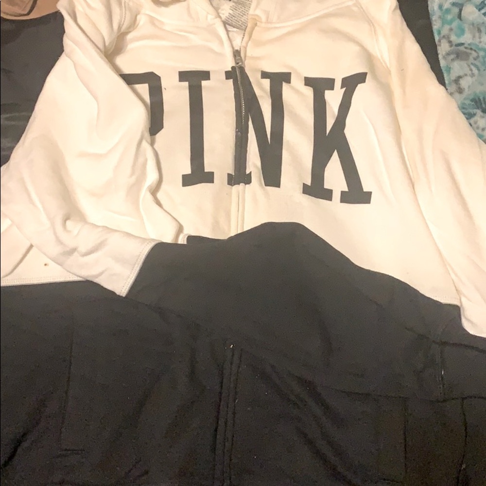 BS PINK zip up hoodie